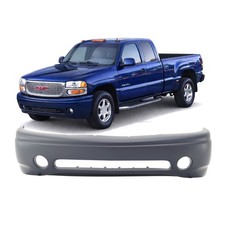 Bumper Cover For 2001-2006 Gmc Sierra 1500 Yukon Xl W Fog Light Holes Front
