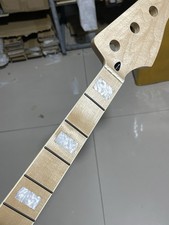 34inch 20frets Maple Electric bass neck jazz bass neck Pearl block inlay gloss