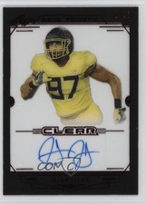 2019 Leaf Trinity Clear Auto Red /25 Jalen Jelks #CA-JJ1 Auto 5c2