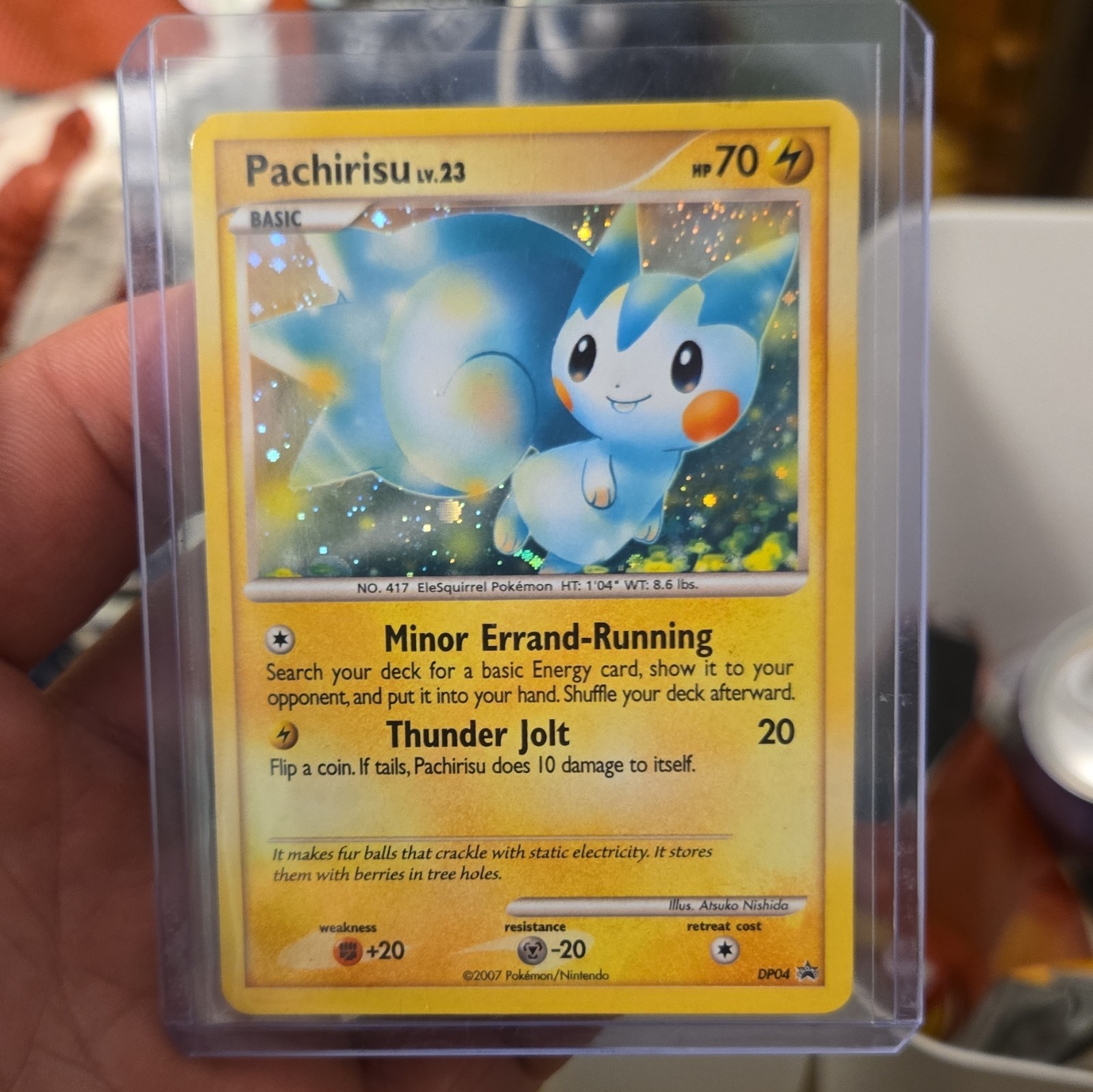 Pokémon TCG Pachirisu DP04 Diamond and Pearl Holo Promo 2007 English