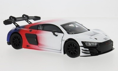Motormax MOM79089WHITE - 1:24 Audi R8 LMS GT3, weiss/rot - Neu
