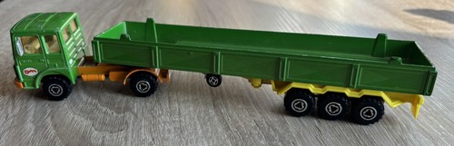 Renault Saviem semirremolque 1:60 Majorette Nº3042 verde