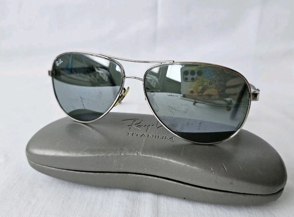 Ray ban Sonnenbrille RB 8313/ 003/40 Silber Sunglasses Vintage 140/3N - Bild 3 von 4