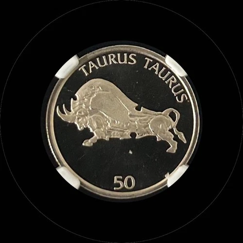 Slovenia 50 Tolar Taurus 2005 NGC PF68 UC / 24
