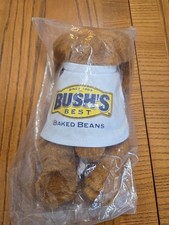 Vintage 1999 Bush  s Baked Beans Duke Stuffed Animal Puppy Dog 7  Plush