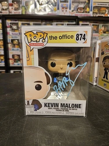 The Office Funko Pop! Protector Kevin Malone 874 OG AUTOGRAPHED Dark Parlor RARE