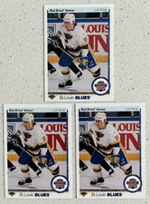 1990-91 upper Deck All Rookie Team #347 Rod Brind 'Amour St Louis Blouis Lot of