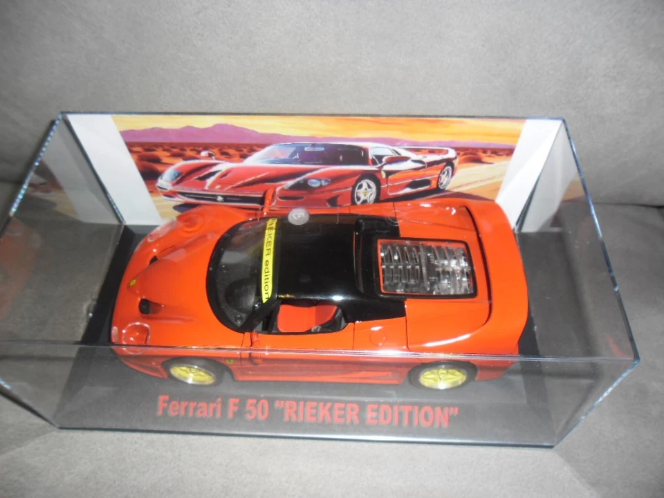 FERRARI F 50 "RIEKER EDITION" 1:18 SINGLE PIECE CUSTOM-MADE WITH DISPLAY - Image 2 of 4