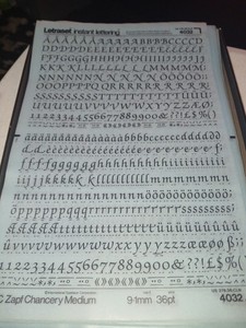Lot Of 45 Sheets Letraset Letters & Numbers  Many Fonts