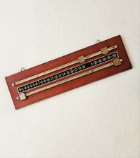 Snooker Billiard, Shuffleboard, Wood Brass Scoreboard Score Board