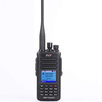 TYT MD-UV390 Dual Band VHF UHF DMR Radio GPS Waterproof Dustproof IP67 BLACK 
