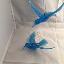 Hummingbird Plastic Hanging Ornaments Hanging Display, Hummingbird Figurines  
