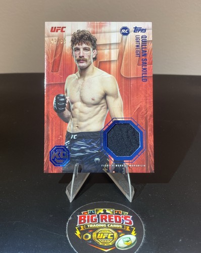 Quillan Salkilld Rookie 42/50 Knockout Relic Card Blue 2026 Topps Knockout UFC
