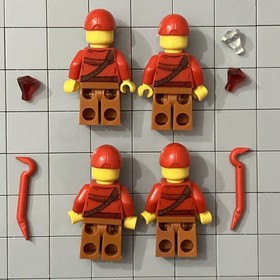 Lego City Bandit Minifigure Lot Of 4 60170 Off-Road Chase G2 6