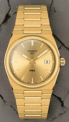 Tissot PRX 35mm Champagne Dial Gold  Watch T137.210.33.021.00