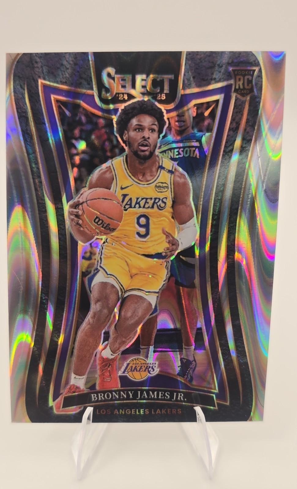 2024-25 Panini Select - Mezzanine Bronny James #369 Tectonic Prizm (RC)