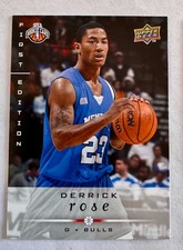 Derrick Rose 2008-09 Upper Deck First Edition Rookie Card. rookie card picture