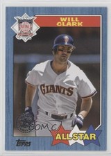 2022 Topps Series 2 1987 Topps All-Star Baseball Blue Will Clark #87AS-31 h7i