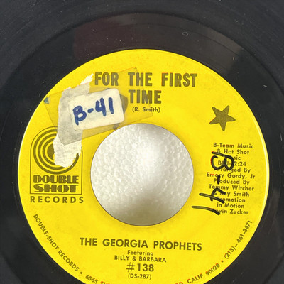 The Georgia Prophets   For The First Time 7'' Single 1968 Double Shot Records