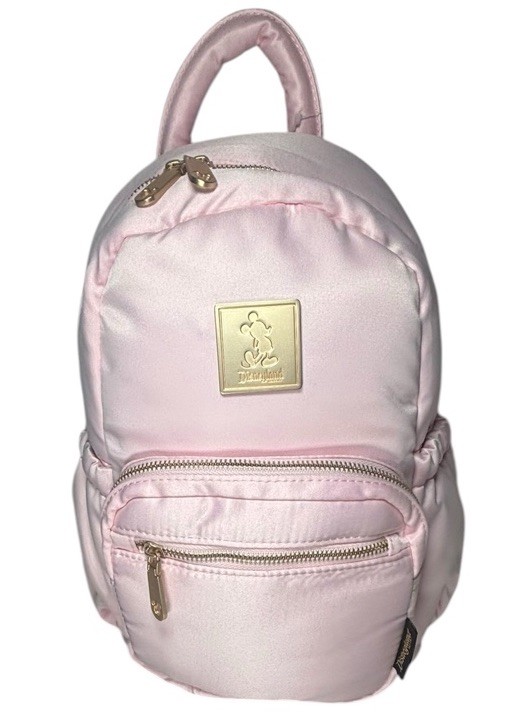 Mochila Disney Mickey Mouse satinada rosa