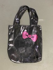 2013 Monster High Girls Skull Pink Bow Dazzle Silver Black TOTE Bag Handbag