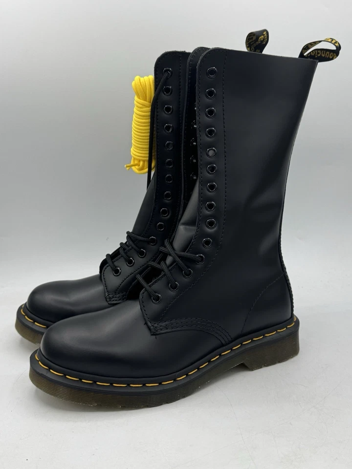 Dr Martens 1914 Smooth Leather High Lace Up Boot In Black Women’s Size 6 - Image 3 of 4