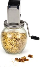  Endurance Vintage Inspired Nut Grinder, 1.25 Cup Capacity, Glass Bottom