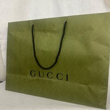 Gucci XL Shopping Bag 23 x 17 x 8" Heavy embossed paper Rope handle Authentic