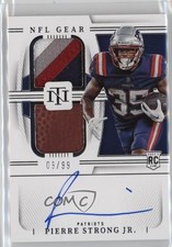 2022 Panini National Treasures 9/99 Pierre Strong Jr #RGS-PS Auto 8d9