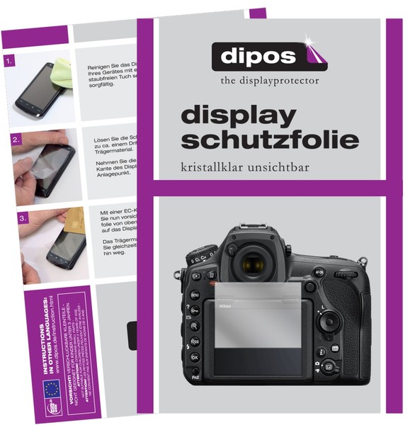 6X Schutzfolie Klar FüR Nikon D850 Displayschutzfolie Folie Display Schutz Dipos-image