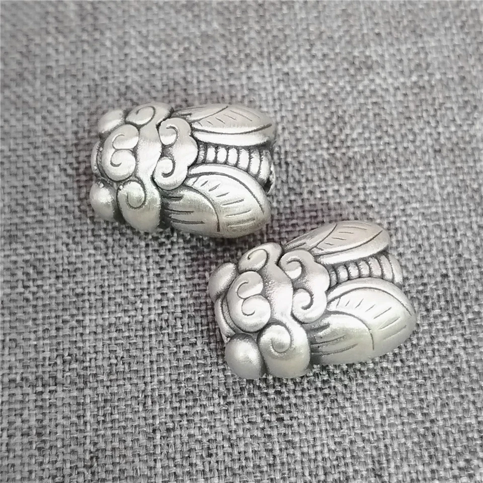 2 Stck. 990 Feinsilber Zikade Perlen 2-seitig Insekt Tier Zwischenring für - Bild 4 von 4