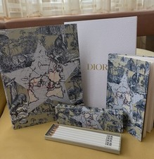Dior Platinum VIP Gift Notebook Pencils Exclusive Around the World Collectible