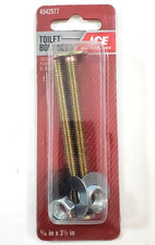 Ace Hardware 4542577 Toilet Bolt Set Brass W/ Nuts Washers 5/16" x 3-1/2"