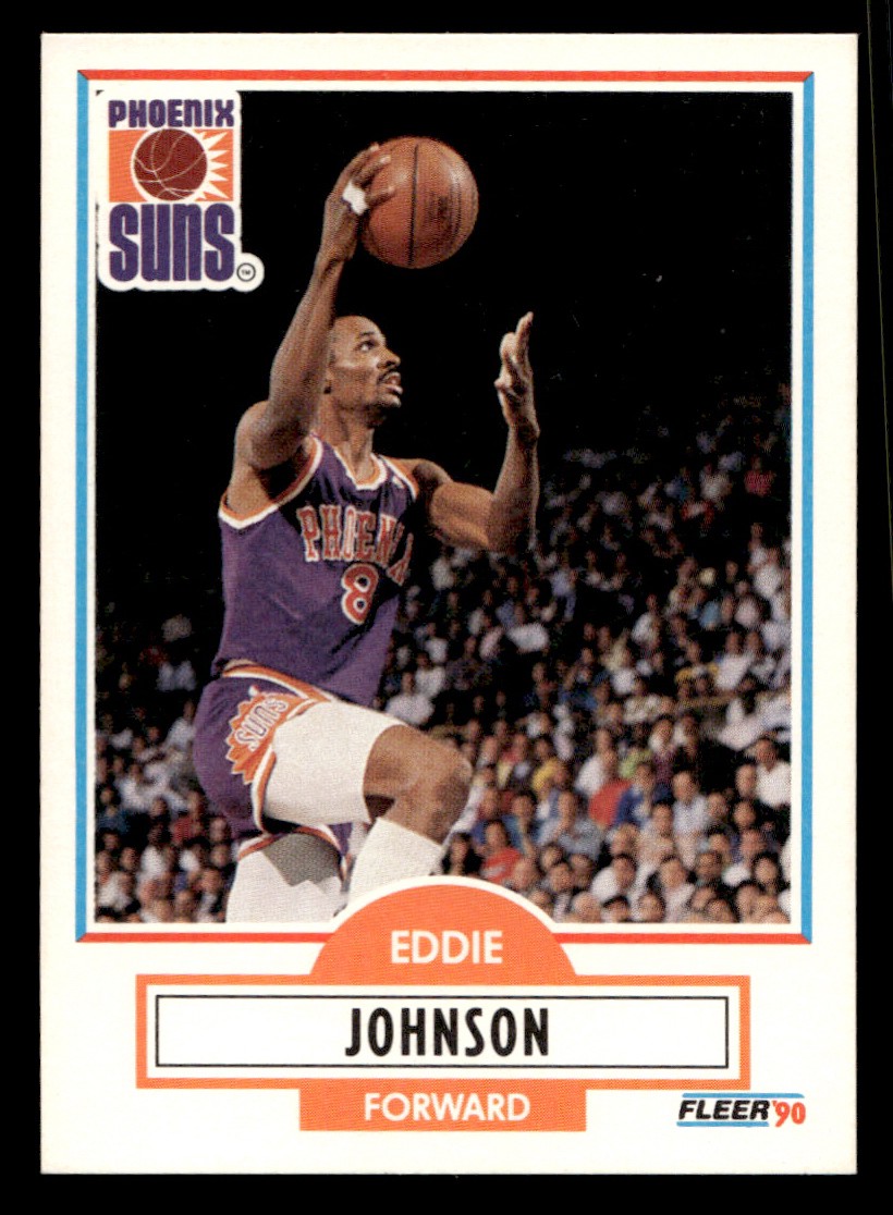 1990-91 Fleer - Eddie Johnson Basketball card #148 Phoenix Suns Raw Trading Card