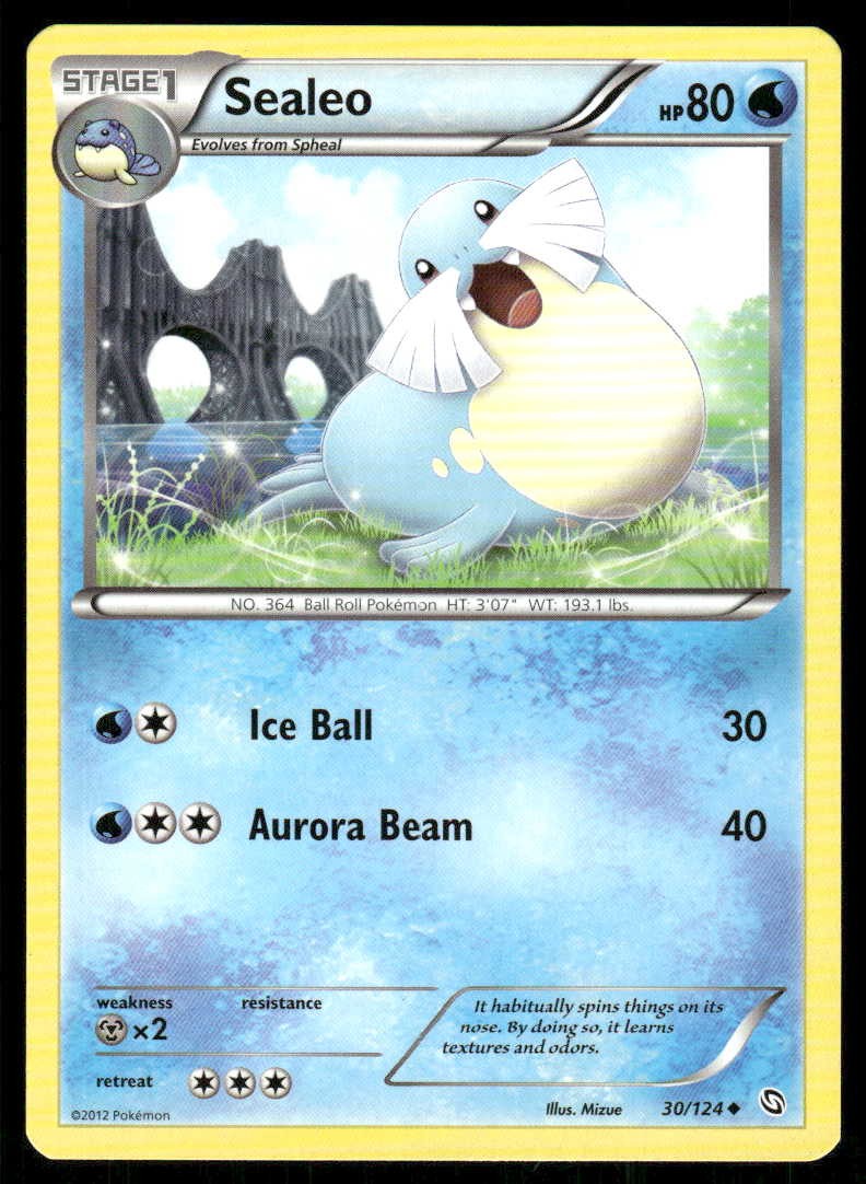 Pokemon Sealeo 30/124 Dragons Exalted UC NM/M