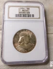 1954  FRANKLIN US Half Dollar,   MS65 by NGC,