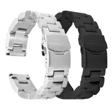 5.7mm Thick Solid Heavy Stainless Steel Watch Strap Band Bracelet 22 24 26mm new