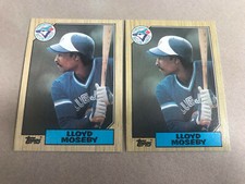 1987 Topps Baseball Card #210 Lloyd Moseby Toronto Blue Jays NMMT Free Shipping!