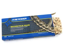 Fire Power Standard Gold Motorcycle Chain - 420 - 100 Link Honda Kawasaki Suzuki