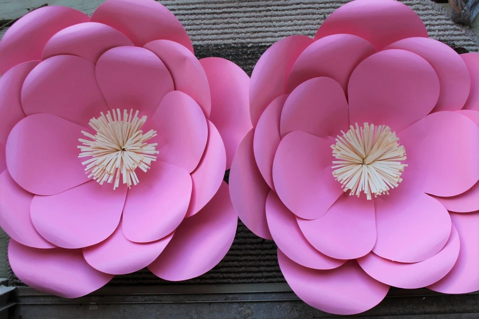 纸花手工玫瑰活动墙壁房间装饰派对婚礼艺术13件 — 第 4/4 张图片