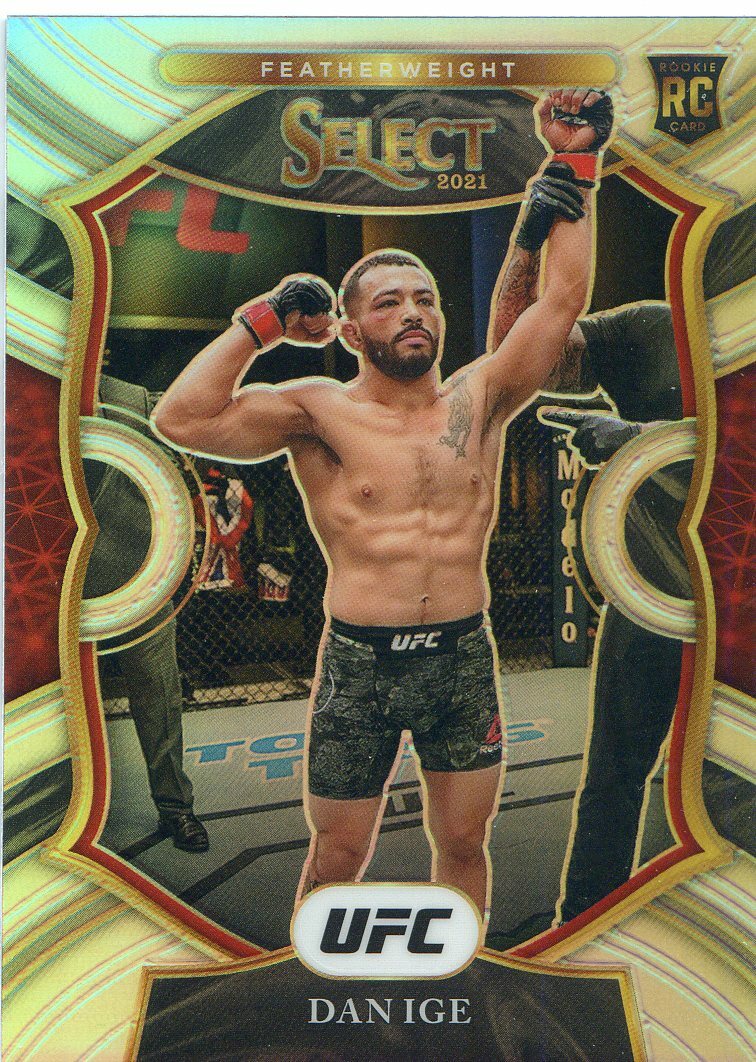 2021 Panini Select UFC DAN IGE RC ROOKIE Silver Prizm Concourse No 2