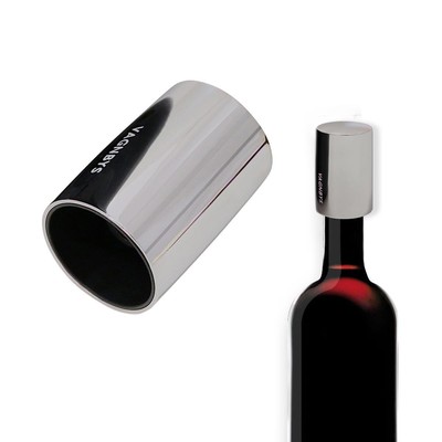 VAGNBYS Wine Stopper, Wein-Verschluss, Zinklegierung, silberfarben