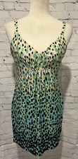 Guess Green and teal animal print dress size small