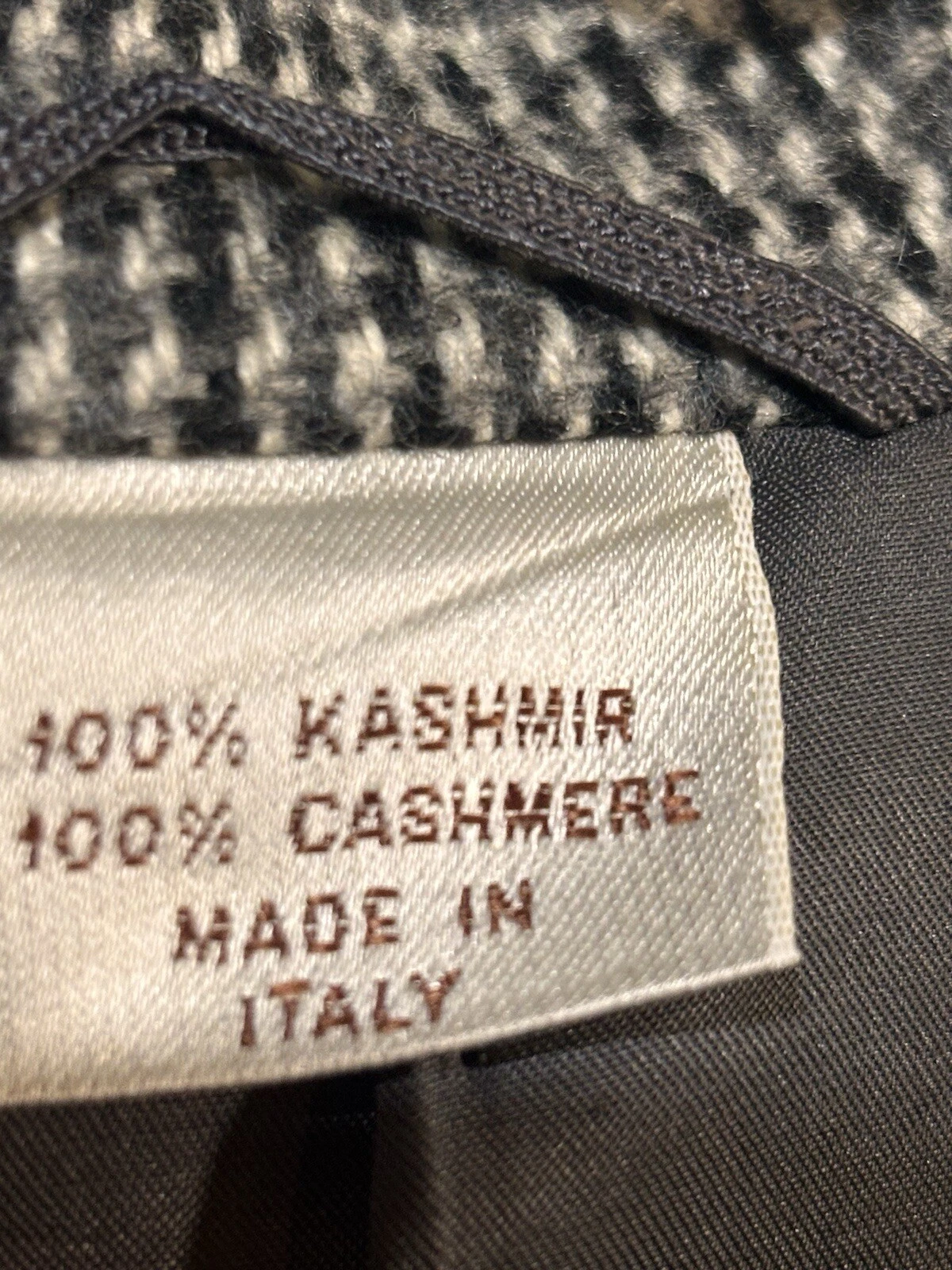 Cappotto sportivo blazer monopetto Gucci pied de poule 100% cashmere taglia 40R HTF