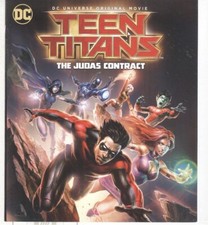 No Disc ORIGINAL COVER ART Teen Titans Judas Contract 2017 Blu-ray Cover DC