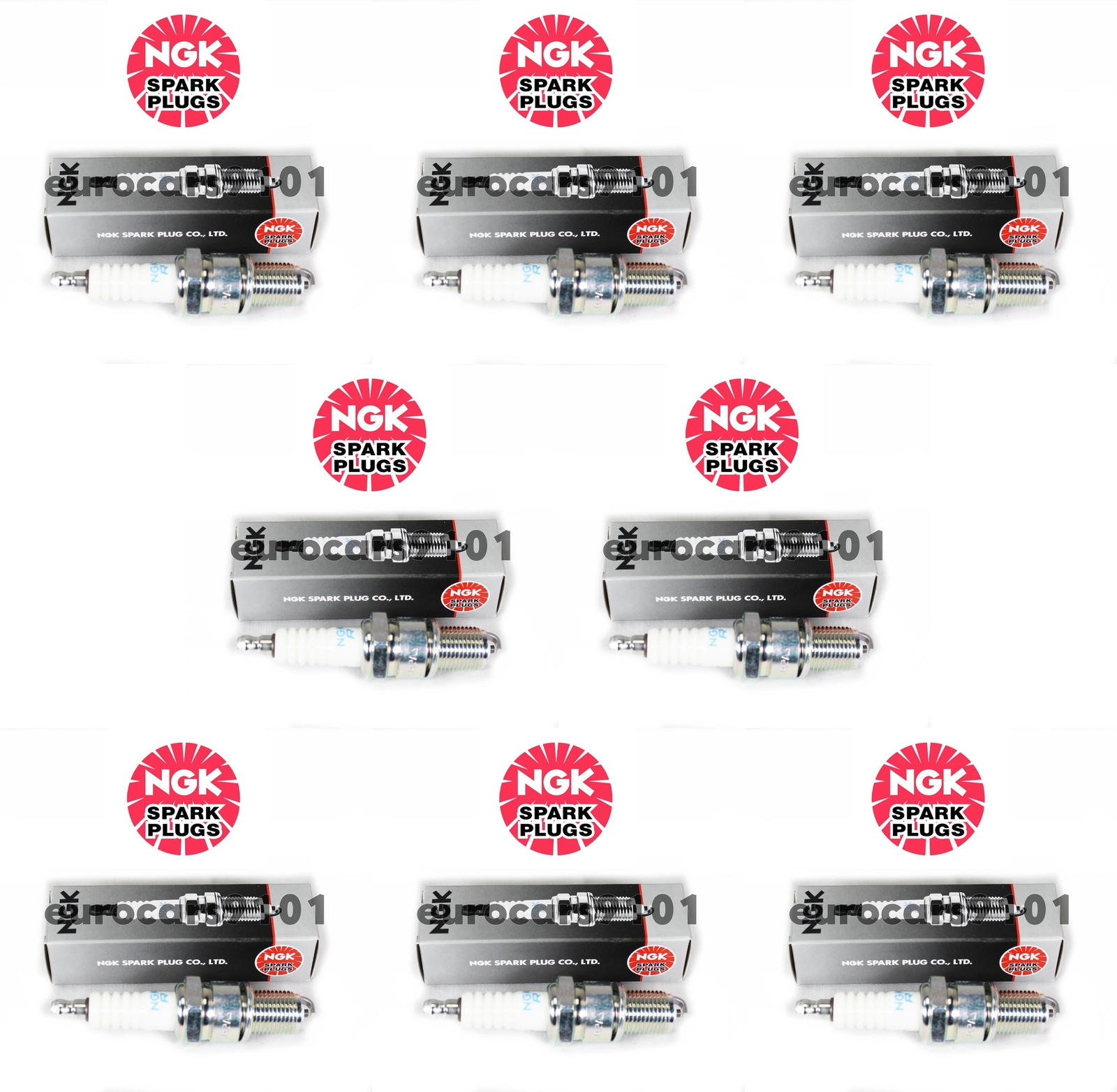 Volkswagen Rabbit NGK Spark Plugs 7131 BPR6ES Set of 8