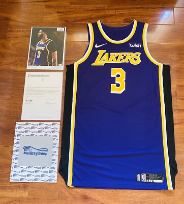 Authentic Lakers Dennis Schröder 22'-23' Icon Jersey W/Bibigo Sponsor Patch - 40