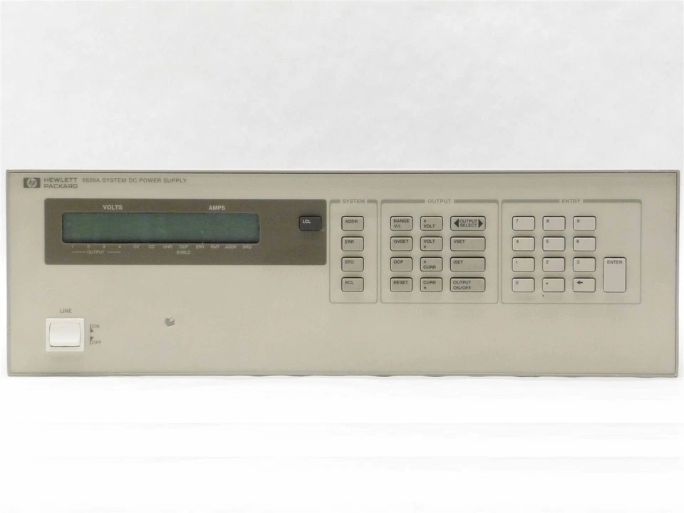 HP AGILENT 6626A PRECISION QUAD OUTPUT DC POWER SUPPLY 2*7V 0.015A 2*16V 0.2A - Image 2 of 4