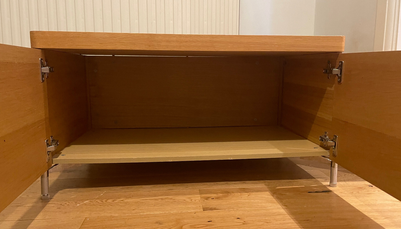 Solid wood tv unit with storage eBay