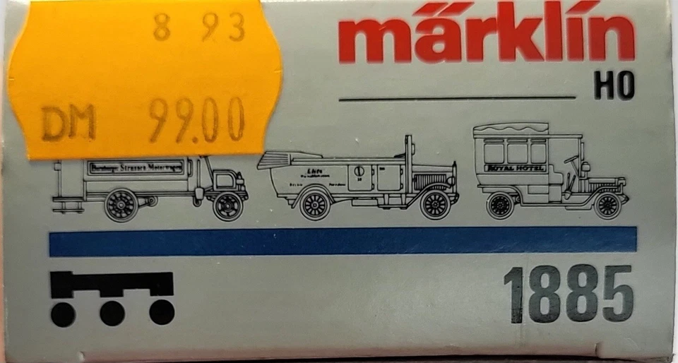Märklin 1:87 H0 Oldtimer Set 3er Set 1885 Made in Germany TOP ZUSTAND in OVP - Bild 3 von 4